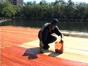 Около озера Пионер  уже неделю ведутся строительные…