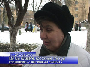 Блиц-опрос. Снегопад доставил немало неприятностей не…