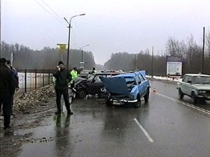 На участке Северного шоссе произошло ДТП. Столкнулись…