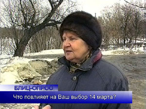 Блиц-опрос. Что повлияет на Ваш выбор 14 марта?