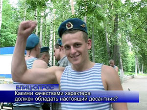Блиц-опрос. Какими качествами характера должен обладать…