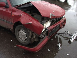 Еще одна авария произошла сегодня около половины пятого…