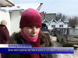 Блиц-опрос. Для чего нужны детям в школе мобильные телефоны?