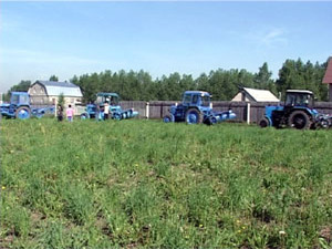 Областной конкурс пахарей прошел сегодня утром в деревне…