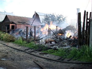 В ночь на 6 июня в поселке Быково произошел пожар…