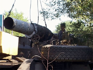 На улице Гурьева проходит ремонт теплотрассы. Старые…