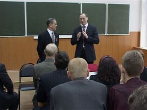 Декан Раменского филиала МАТИ Евгений Николаевич Попов…