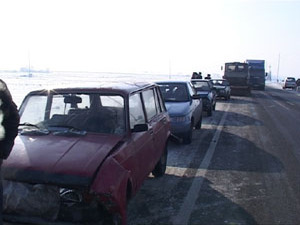 Сразу несколько дорожно-транспортных происшествий…