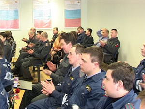 22 февраля в ГИБДД прошёл праздничный концерт.