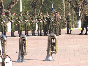 Последняя репетиция торжественного парада в честь 9 мая…