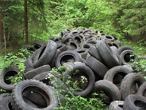 Утилизация одной покрышки не требует больших затрат, но…