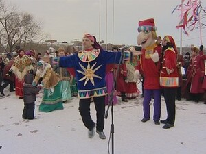 8 января около Свято-Троицкого собора на Площади Победы…