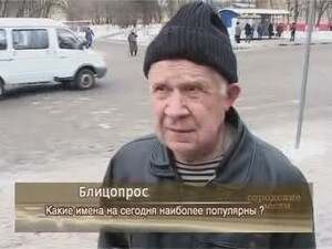 Какие имена на сегодня наиболее популярны?