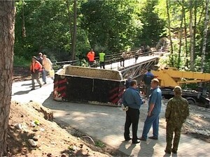 Мост между профилакторием и бассейном уже функционирует…