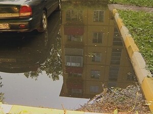 Минувший дождь для жителей дома №14 по ул. Михалевича…