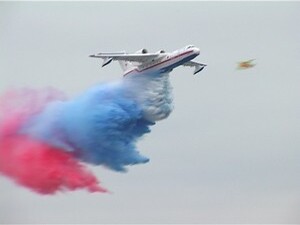 Самые зрелищные показательные полеты проходили на…