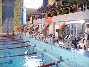 В бассейне Сатурн проходит первенство Московской области…