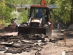 В городе продолжаются работы по благоустройству…