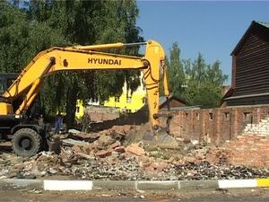 Снос сараев во дворе дома номер 24 на улице Рабочая…