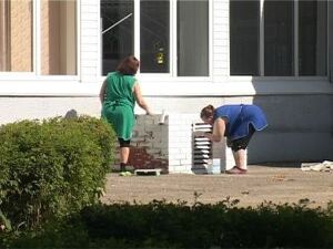 В летний период благоустроительные работы проводятся не…