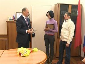 Рабочий день главы района начался сегодня с приятного…