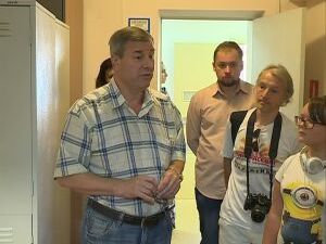В студию Раменского телевидения на экскурсию уже…
