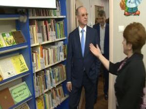 Вчера состоялось открытие детской библиотеки на улице…