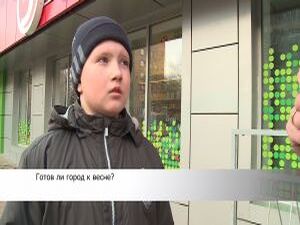 В лесах весной растут подснежники, а на улицах города…