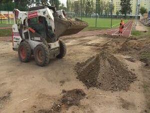 Сегодня на стадионе «Красное знамя» снова появилась…