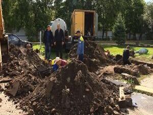 В связи с аварией на теплотрассе в районе дома № 2 на ул…