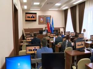 На видеоконференции с губернатором Московской области…