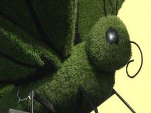 Плюс один. К тринадцати вертикальным клумбам, которые…