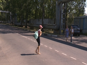 Нет зебры и пешеходного знака, но есть оживленное…