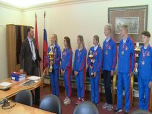 Команда девятиклассников из Ново-Харитоновской школы…