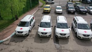 Раменской ЦРБ подарили 6 автомобилей марки «Лада Ларгус».