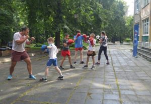 Тренировку по тайскому боксу провели в Раменском парке