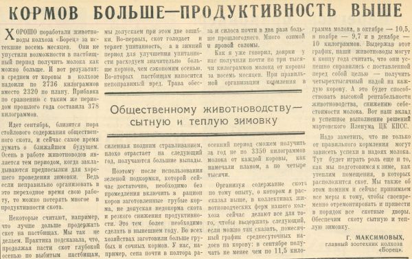 Подготовка к зиме. 1965 год. Архивисты рассказывают…