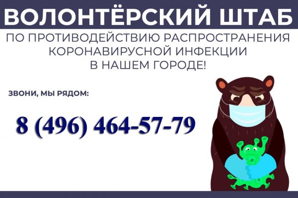 В Раменском городском округе начал работу оперативный штаб волонтеров #МыРядом!