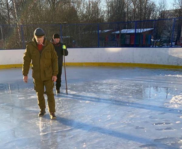 В ТУ «Константиновское» Раменского г.о. подготовили ледовые площадки