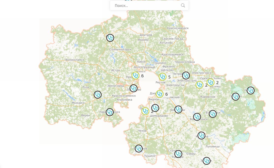 Карта вакансий москвы и московской области работа на карте