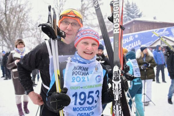 Жители Раменского г.о приняли участие в областном этапе Всероссийской лыжной гонки «Лыжня России-2021».