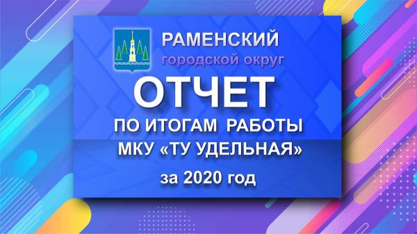 Отчет по итогам работы МКУ «ТУ Удельная» за 2020 год