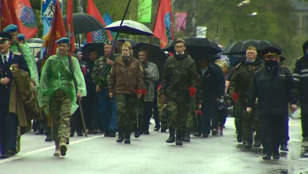 8 мая в залинейной части г. Раменское прошло шествие и митинг, посвященные Дню Победы.