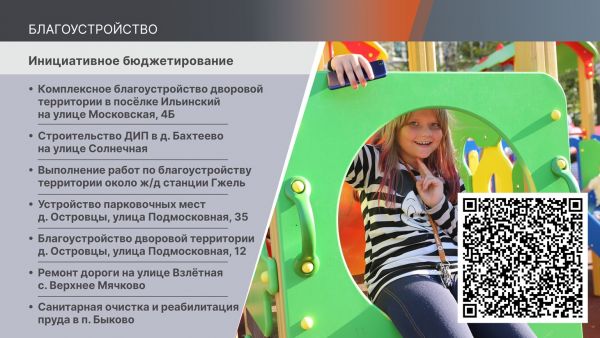 По программе инициативного бюджетирования в Раменском округе будет реализовано 28 проектов