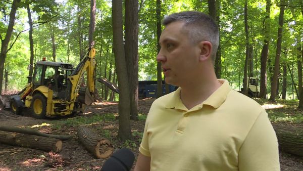 В этот раз помочь жителям в облагораживании территории решили представители ЭкоЛайн-Воскресенск