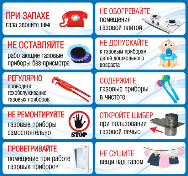 Уважаемые жители Раменского городского округа! Соблюдайте правила безопасности при пользовании газовым оборудованием!