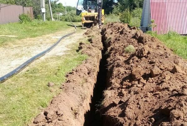 В деревне Турыгино Раменского г.о. Мособлгаз проводит строительно-монтажные работы в рамках социальной газификации.