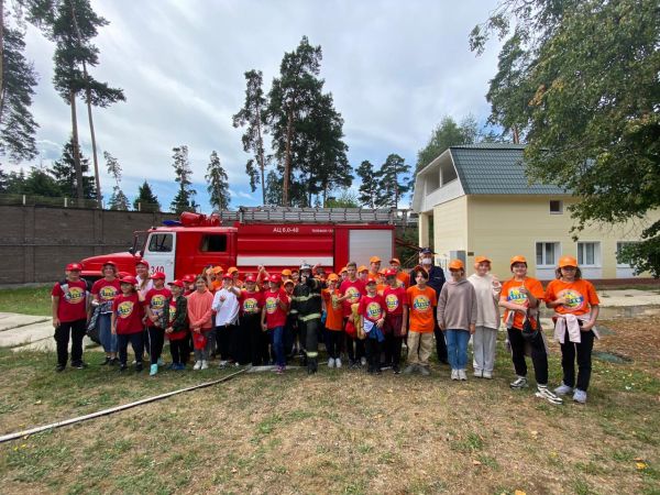 Воспитанникам детского лагеря «Дубки» п.Кратово Раменского г.о рассказали о правилах действия в случае пожара!