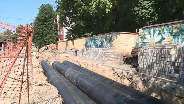 На улице Гурьева приходит реконструкция участка тепломагистрали длиною 220 метров.