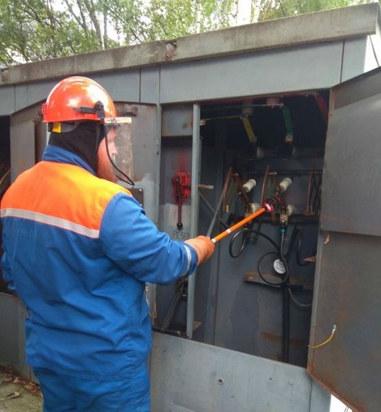 Ильинское производственное отделение АО «Мособлэнерго» провело тренировку по установке переносного заземления